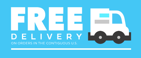 FREE delivery on all orders within the contiguous U.S.
